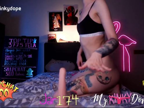 mykinkydope Crazy bitch demonstrates underwear
