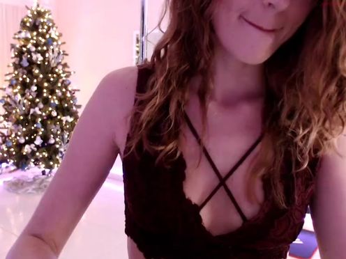 gingermfc Cute lady gently twitches cap