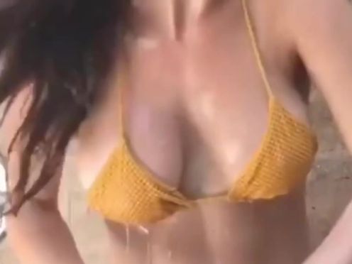 Amanda Cerny naked babe puts tits