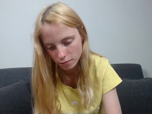 elenaideal chaturbate blonde passion caresses shaved pussy