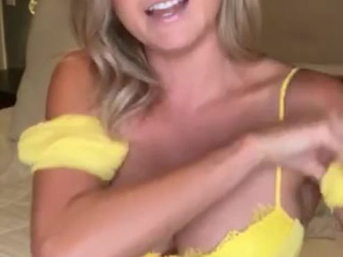 cali hotwife onlyfans busty confused girl gets naked and jerks off