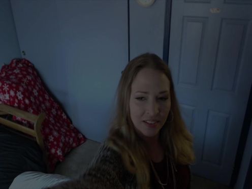 Eve Batelle crazy slut shows off saggy tits