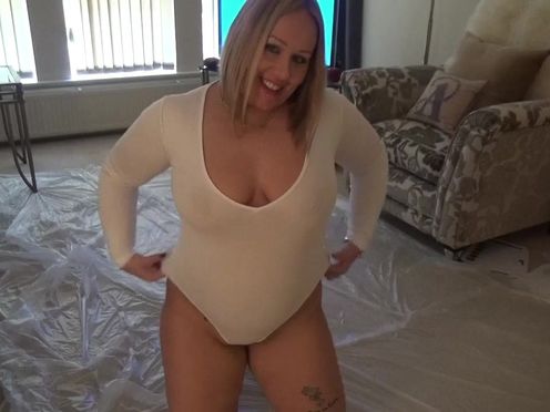 AshleyRider white-haired slut fucks with phallus