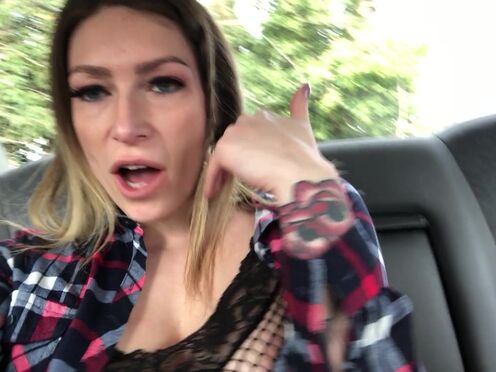 ava_austen teasing his gap with her middle finger