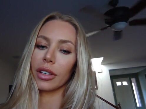Nicole Aniston Blonde female made privat with a toy