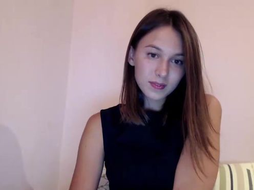 liby19  Caresses her shaved pussy